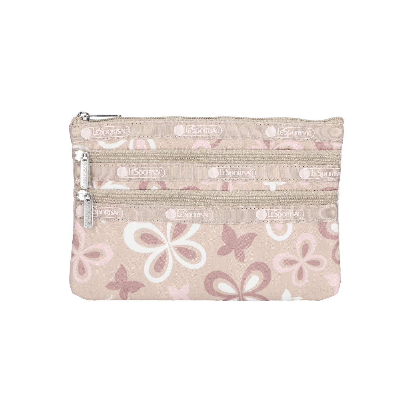 3-Zip Cosmetic Butterfly Blossom