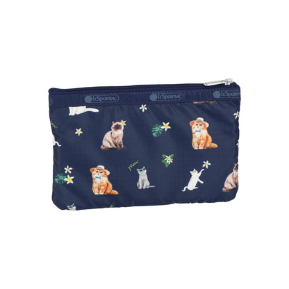 3-Zip Cosmetic Tropical Meow Cat