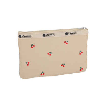 3-Zip Cosmetic Cherry Embroidery