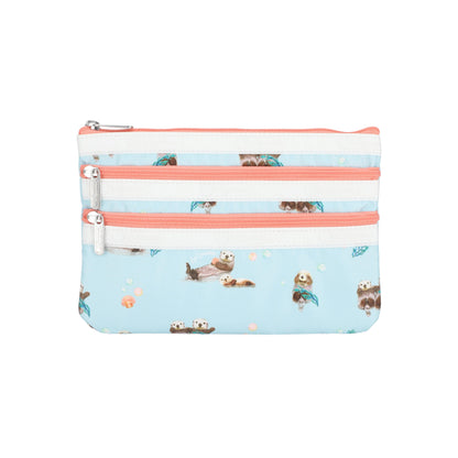 3-Zip Cosmetic Floating Sea Otters