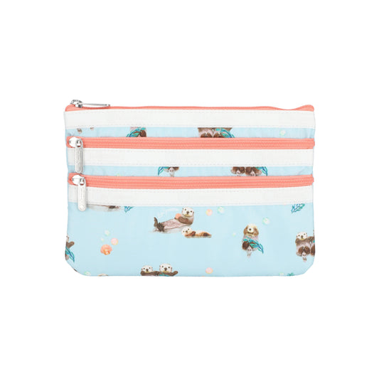 3-Zip Cosmetic Floating Sea Otters