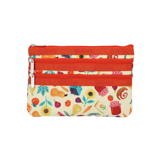 3 Zip Cosmetic Autumn Farmers Market Ac