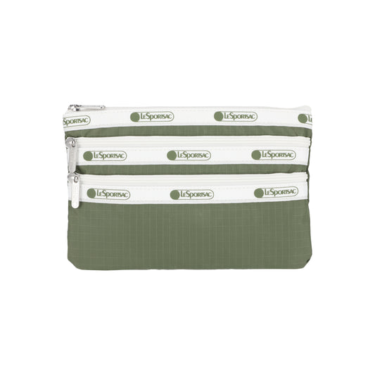 3-Zip Cosmetic Spectator Olive