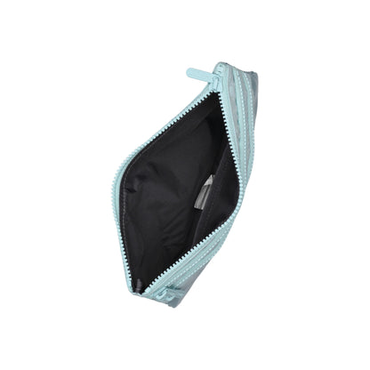 3-Zip Cosmetic Aqua Blue Shine