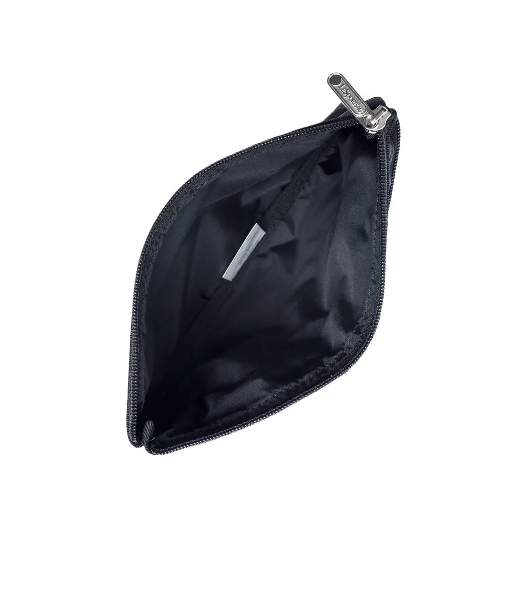 3 Zip Cosmetic Recycled Black