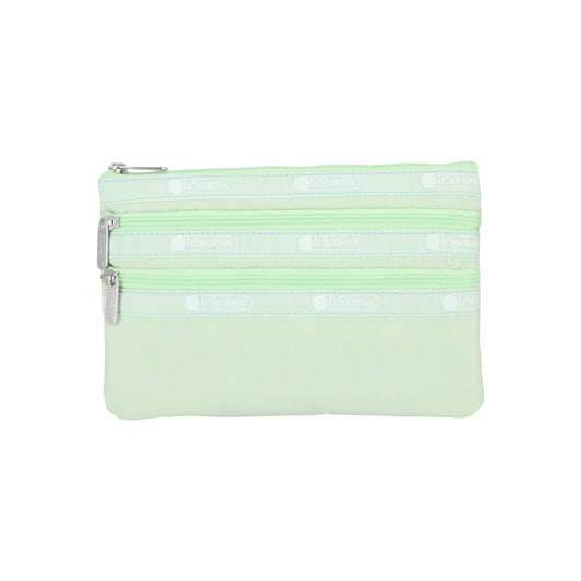 3 Zip Cosmetic Frosty Green