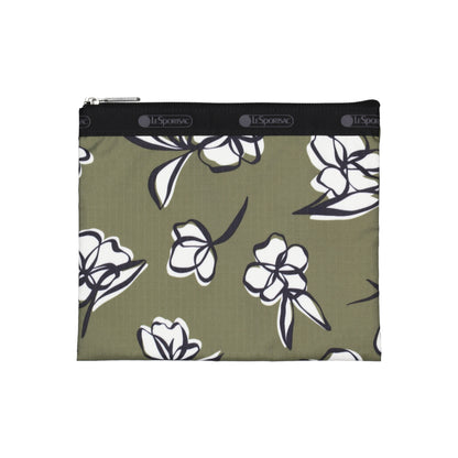 Deluxe Everyday Bag Olive Floral Silhouette