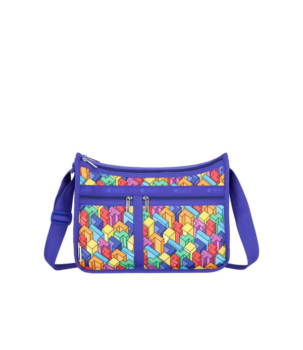 LeSportsac x Tetris Deluxe Everyday Bag Tetrimino City Blocks