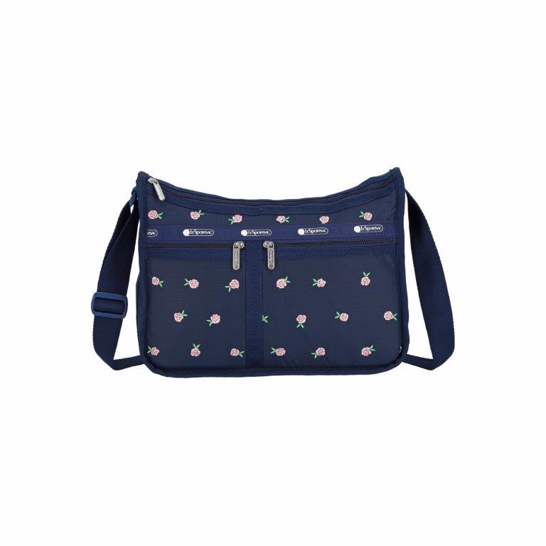 Deluxe Everyday Bag Pink Roses Embroidery