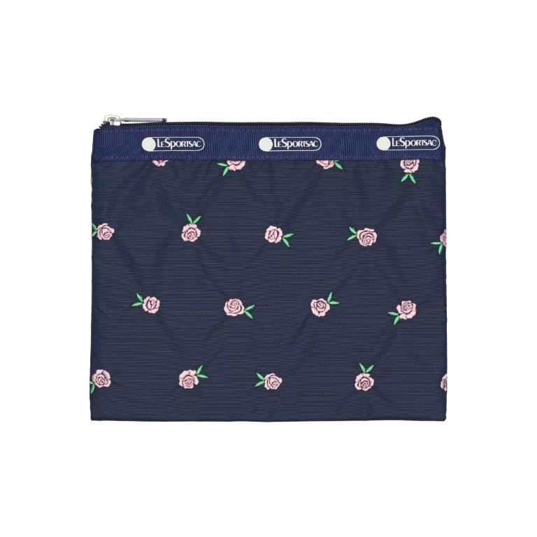 Deluxe Everyday Bag Pink Roses Embroidery