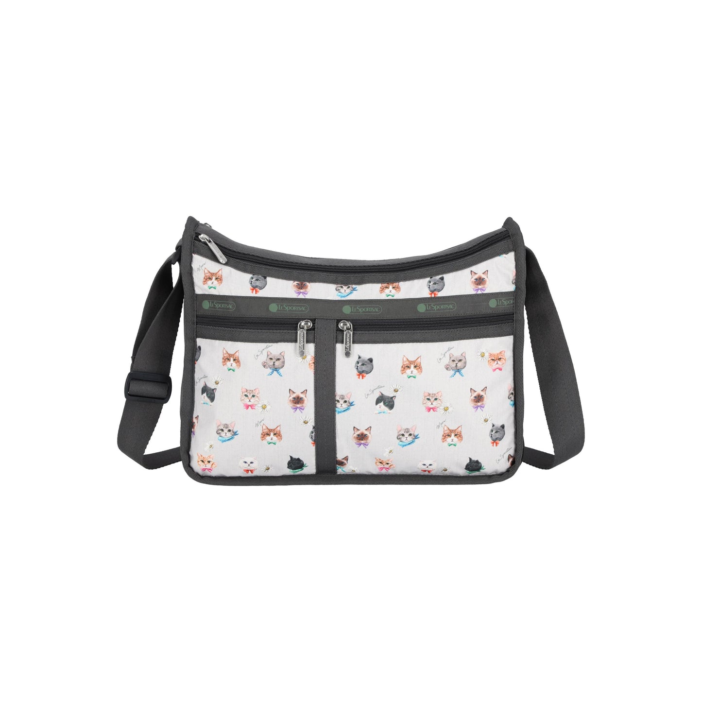 Deluxe Everyday Bag Playful Cats Cool Gray