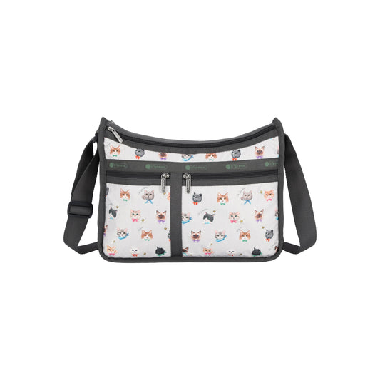 Deluxe Everyday Bag Playful Cats Cool Gray