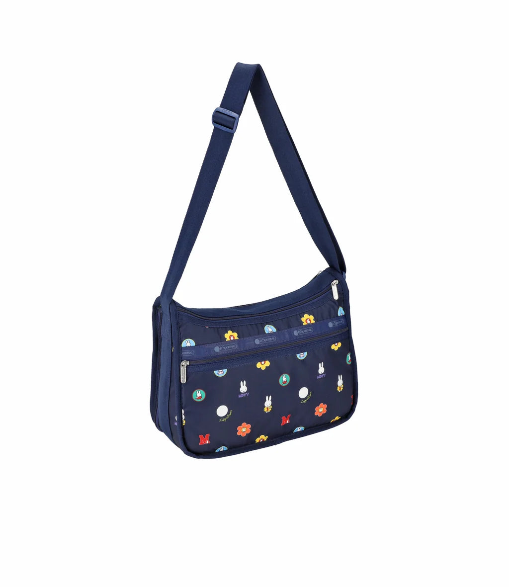 Lesportsac x Miffy Deluxe Everyday Bag Miffy Navy Polka Dot Acc