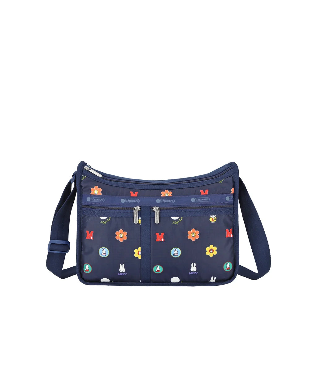 Lesportsac x Miffy Deluxe Everyday Bag Miffy Navy Polka Dot Acc
