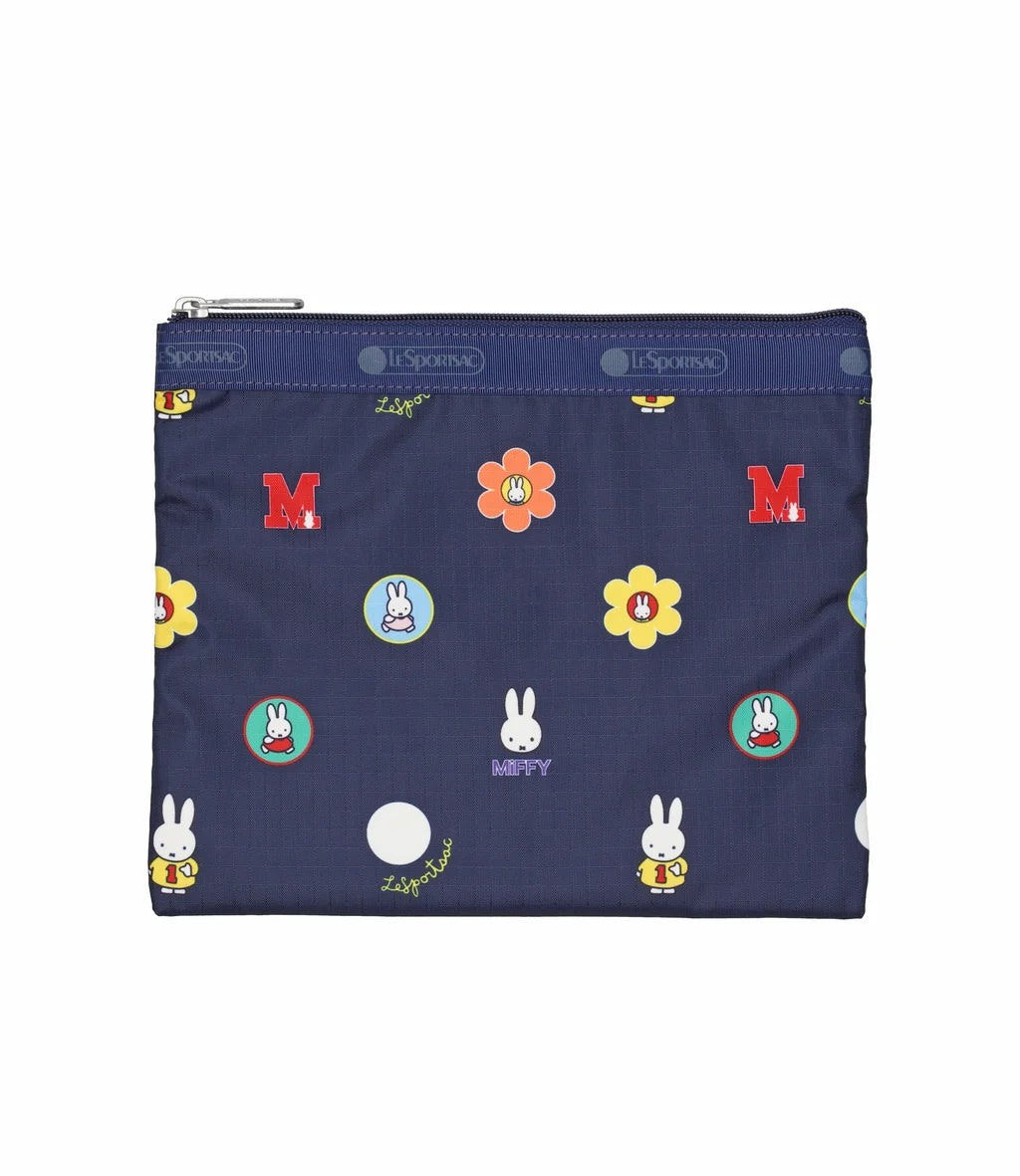 Lesportsac x Miffy Deluxe Everyday Bag Miffy Navy Polka Dot Acc