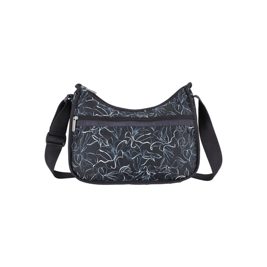 Sketched Floral Navy Classic Hobo