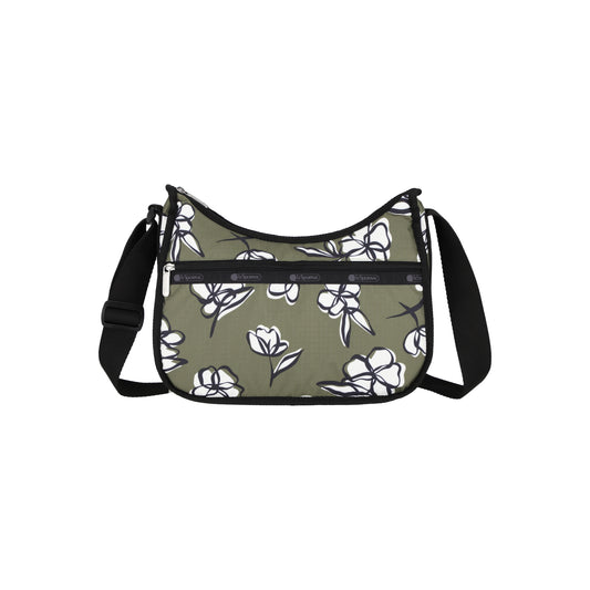 Classic Hobo Olive Floral Silhouette