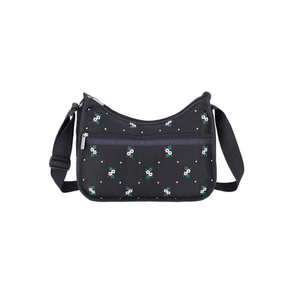 Classic Hobo Floral Lattice Embroidery