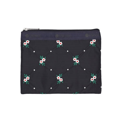 Classic Hobo Floral Lattice Embroidery