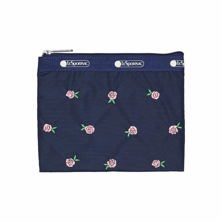 Classic Hobo Pink Roses Embroidery