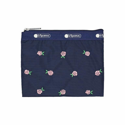 Classic Hobo Pink Roses Embroidery