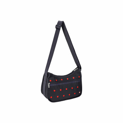 Classic Hobo Red Apple Embroidery