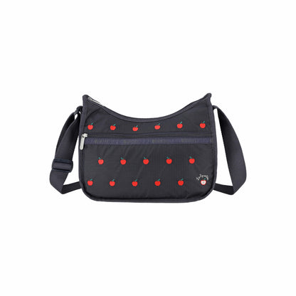 Classic Hobo Red Apple Embroidery