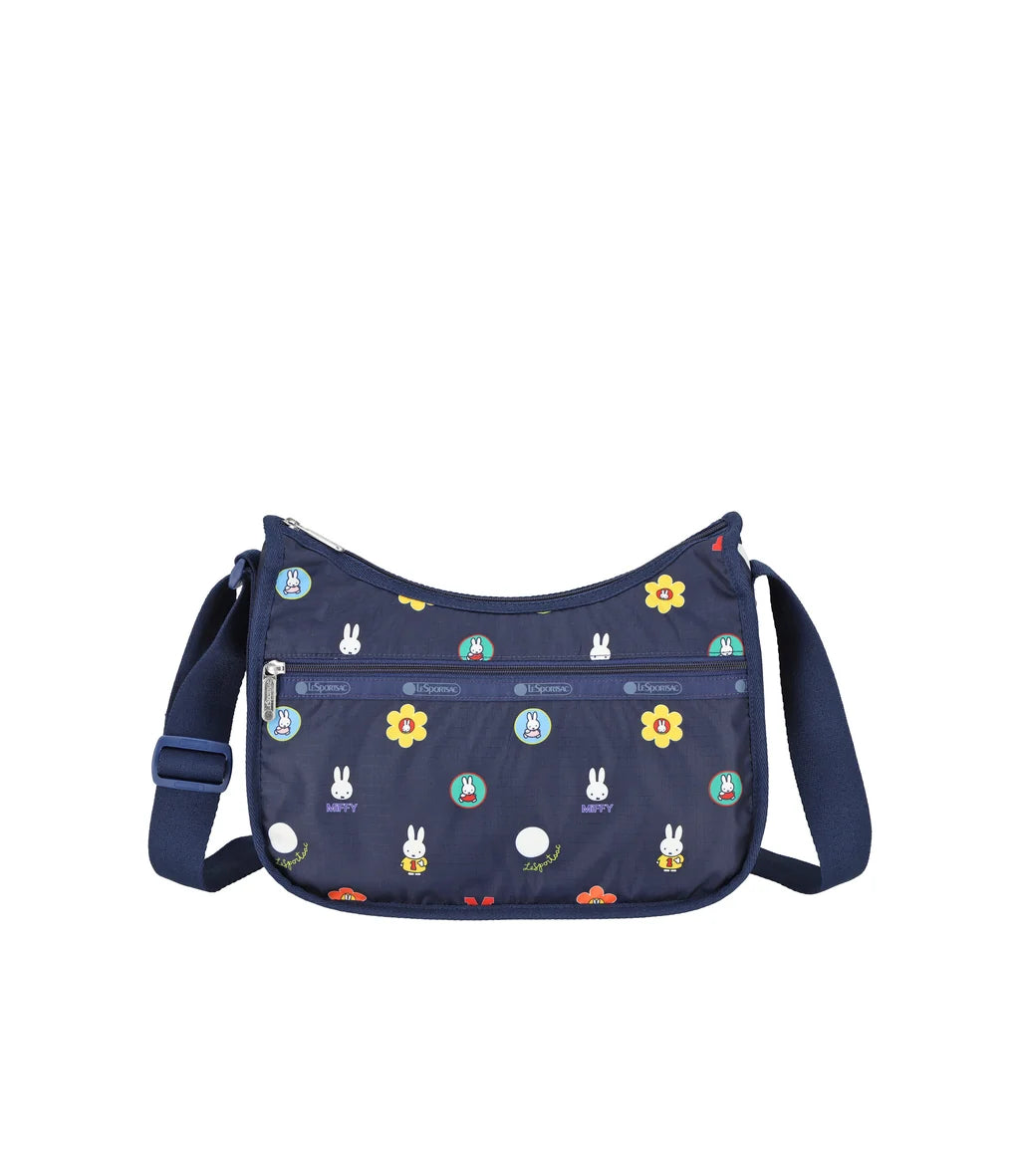 Lesportsac x Miffy Classic Hobo Miffy Navy Polka Dot Acc