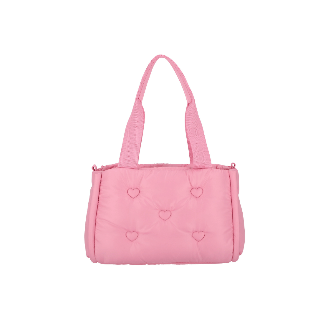 LeSportsac x Powerpuff Girls Puffy Top Handle Tote Pink Sheen