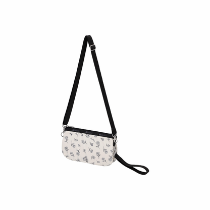 Medium Koko Crossbody Ink Sketched Floral Ivory