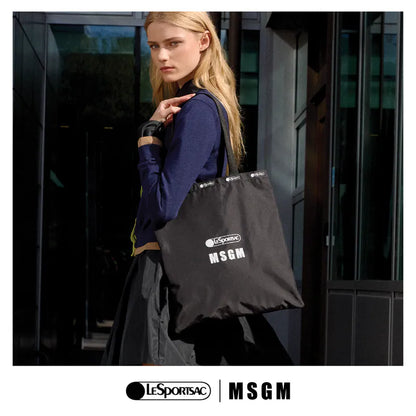 MSGM x LeSportsac Large Emerald Tote Logo Tote Black