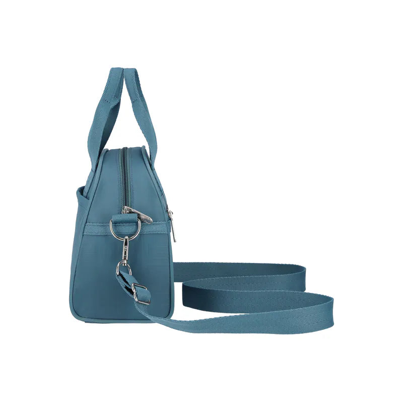 Round Small Satchel Blue Indigo