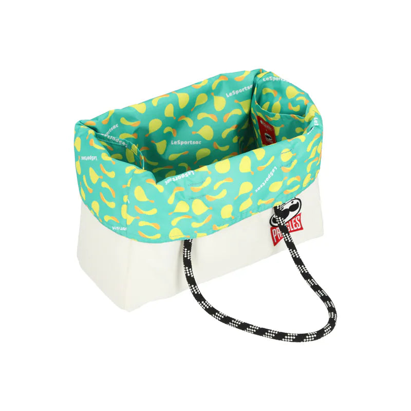 Lesportsac x Pringles Medium 2 Way Tote Mr P Embroidery