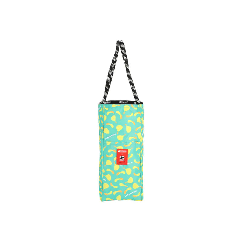 Lesportsac x Pringles Medium 2 Way Tote Mr P Embroidery
