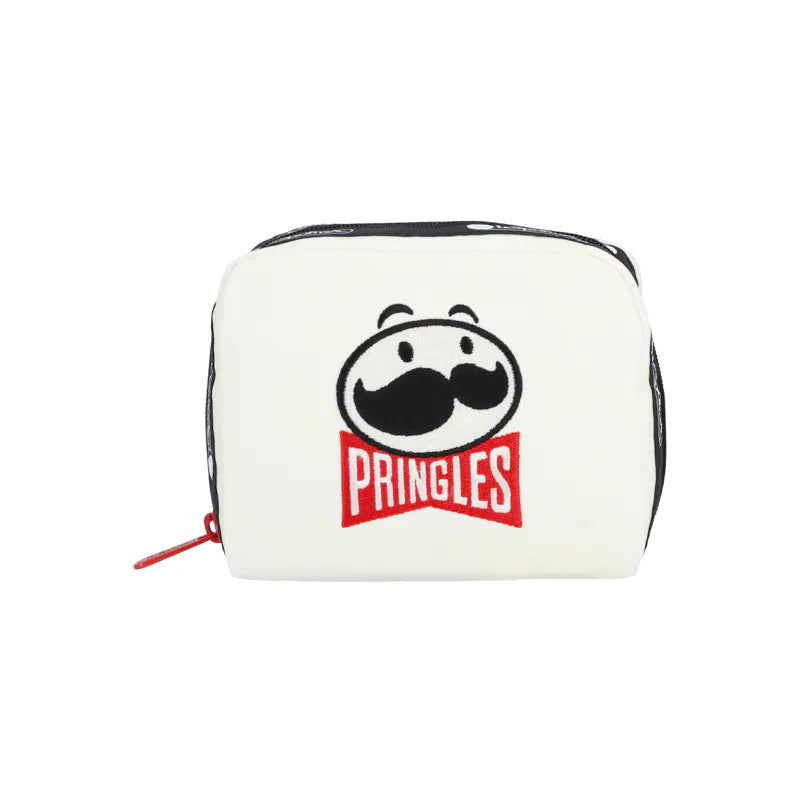 Lesportsac x Pringles Square Cosmetic Mr P Embroidery