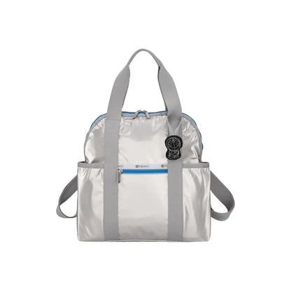 LeSportsac x Doraemon Double Trouble Backpack Doraemon Silver Shine