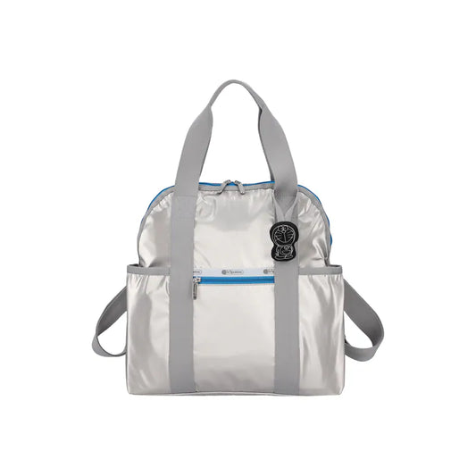 LeSportsac x Doraemon Double Trouble Backpack Doraemon Silver Shine