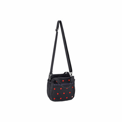 Small Jenni Crossbody Red Apple Embroidery