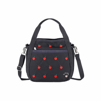 Small Jenni Crossbody Red Apple Embroidery