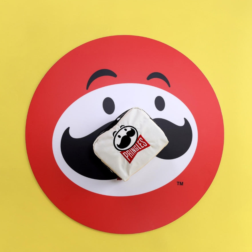 Lesportsac x Pringles Square Cosmetic Mr P Embroidery
