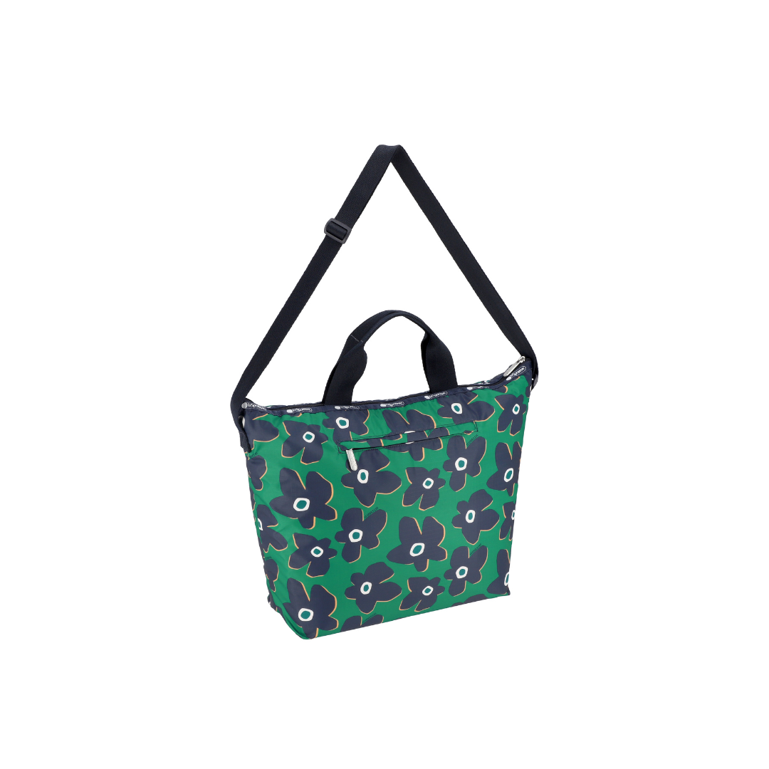 Cutout Floral Deluxe Easy Carry Tote Bag