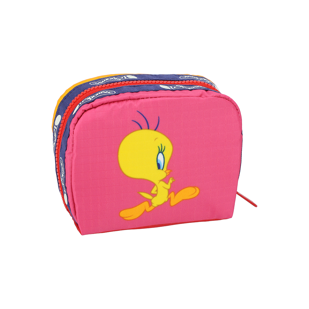 Sylvester and Tweety Square Cosmetic Pouch