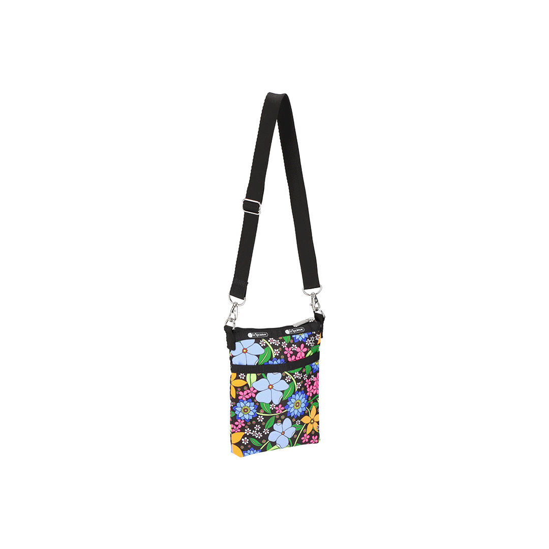 Sydney Floral 3 Zip Crossbody Bag