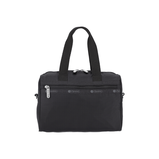 Recycled Black Everyday Small Satchel Crossbody Bag