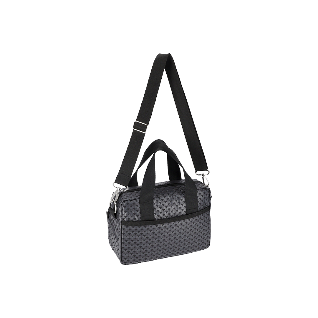 Disney 100 Black Medium 2-Zip Crossbody Bag