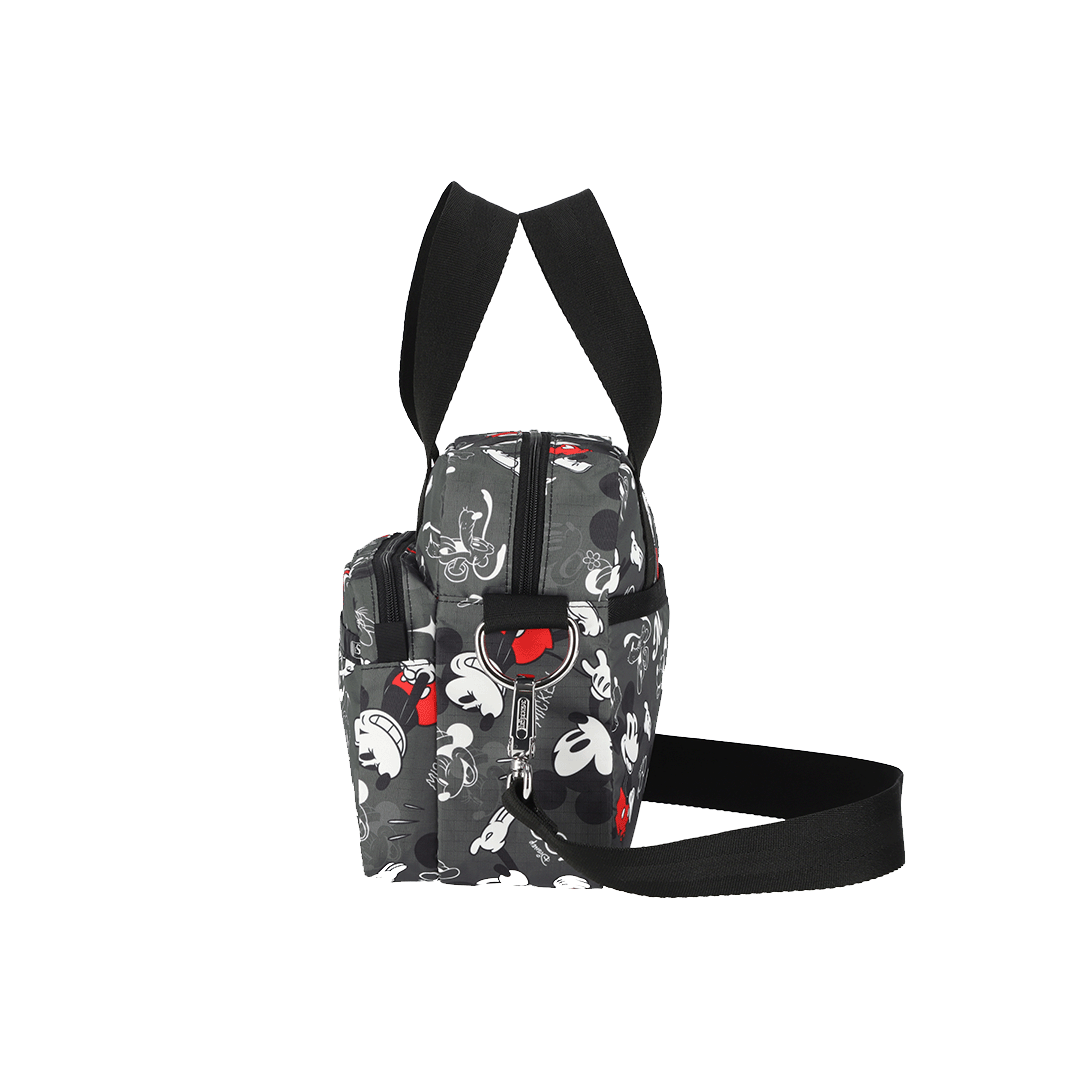 Disney 100 Team Mickey Medium 2-Zip Crossbody Bag