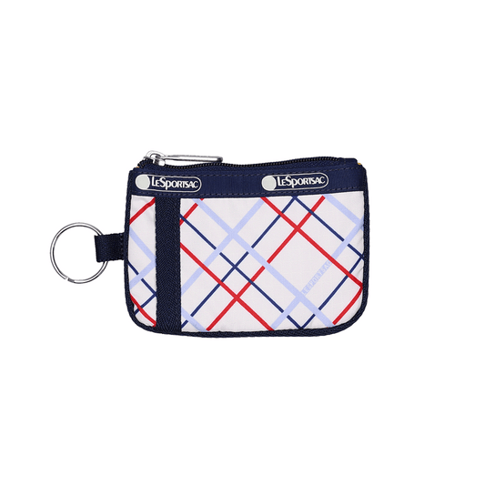 Modern Tattersall Key Card Holder Pouch