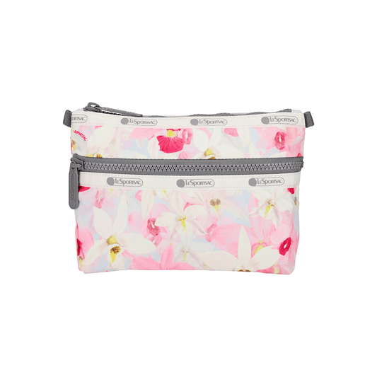 Orchid Bloom Cosmetic Clutch Pouch